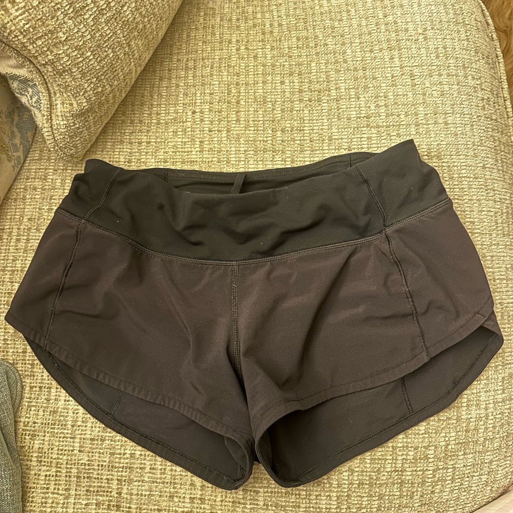 Lululemon Black speed up Shorts